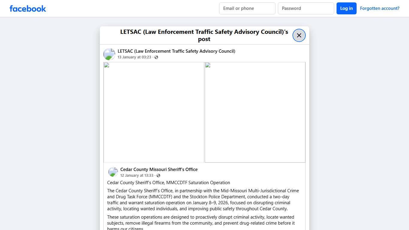 LETSAC (Law Enforcement Traffic Safety Advisory Council) Facebook